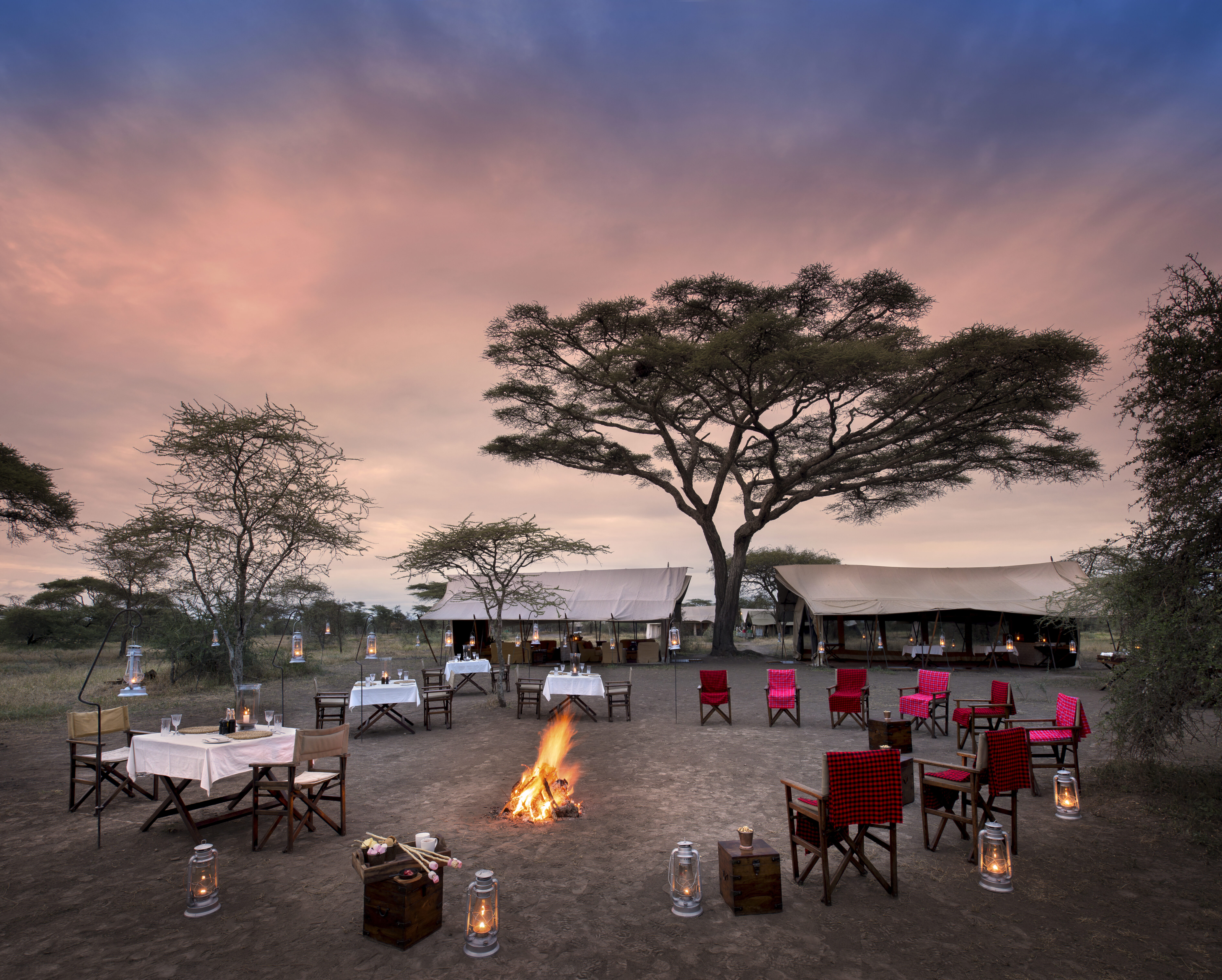 Tanzania-Serengeti-Under-Canvas-SUC-Guest-Area-boma-at-sundown-2