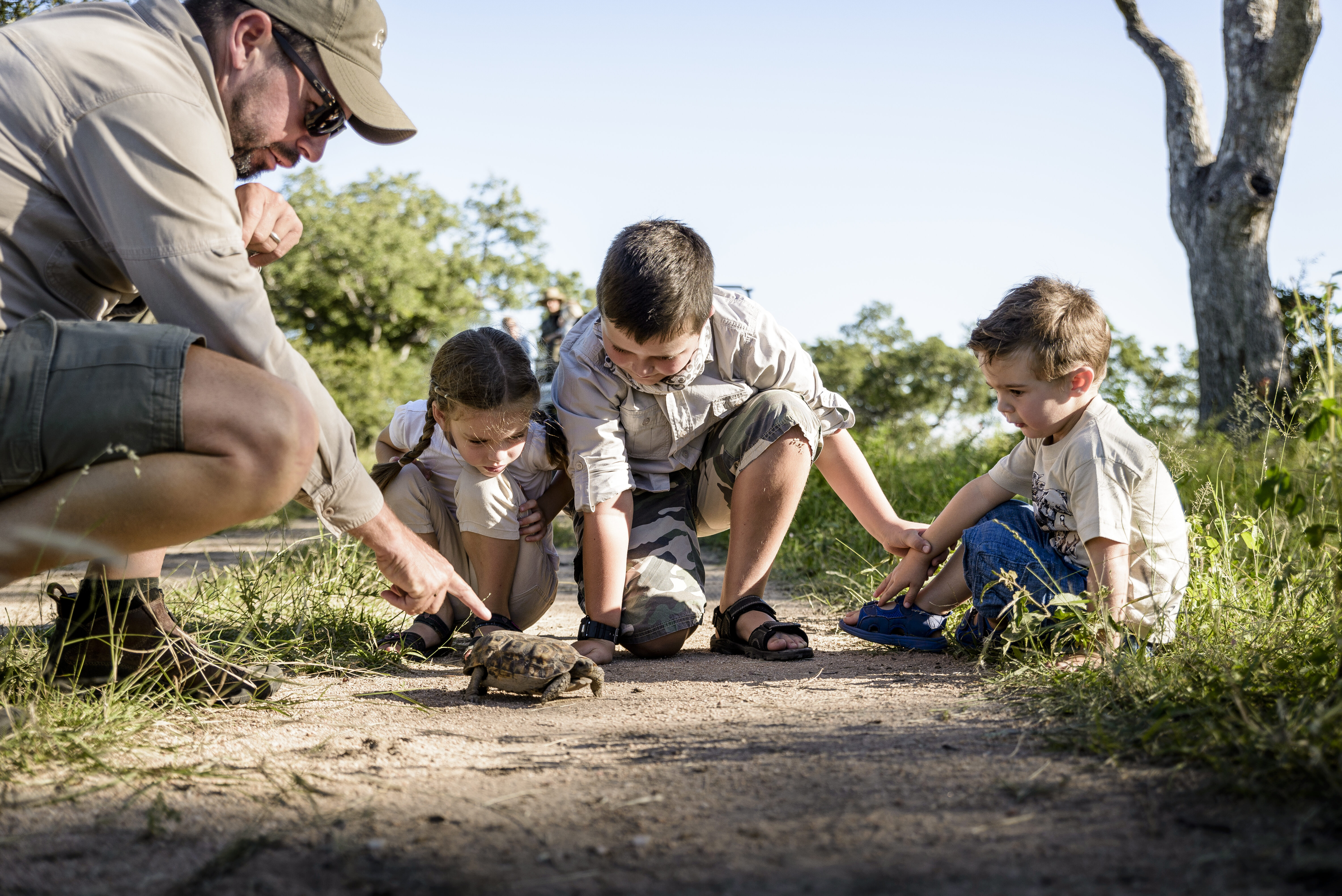 Singita Sabi Sand_Children on Mini Game Ranger Course_Bush Walk_Adriaan Louw